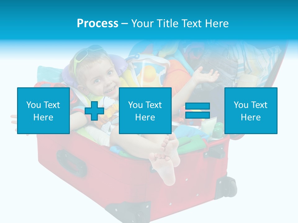 Packing Suitcase Clipart PowerPoint Template