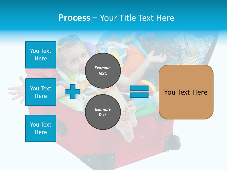 Packing Suitcase Clipart PowerPoint Template
