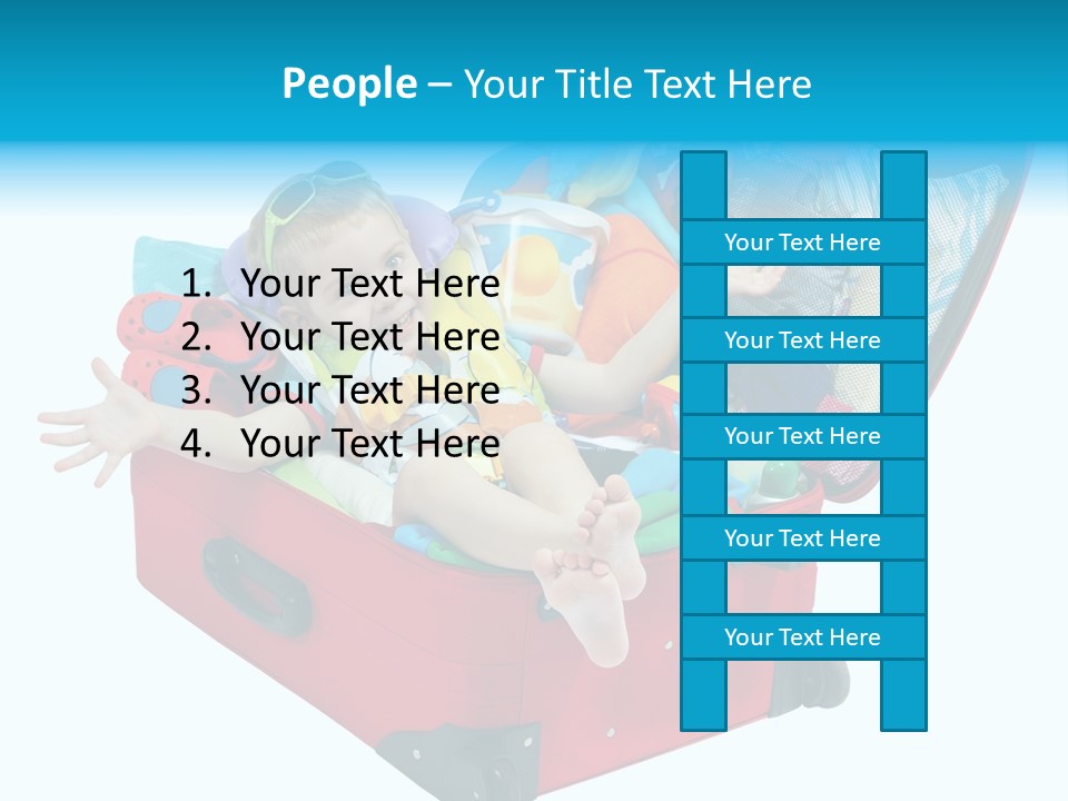 Packing Suitcase Clipart PowerPoint Template
