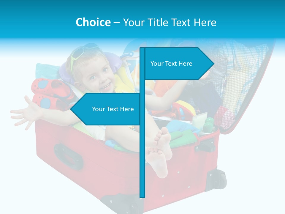 Packing Suitcase Clipart PowerPoint Template