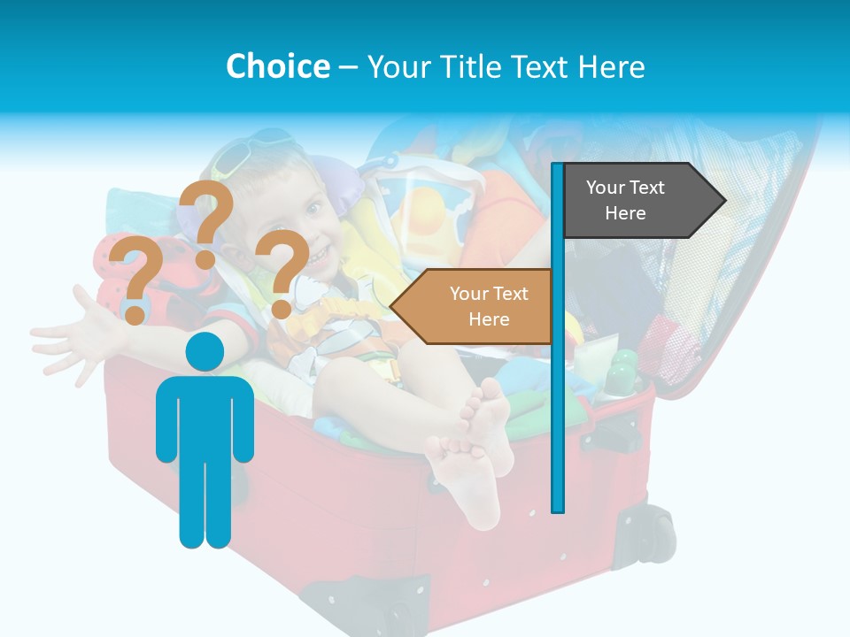 Packing Suitcase Clipart PowerPoint Template