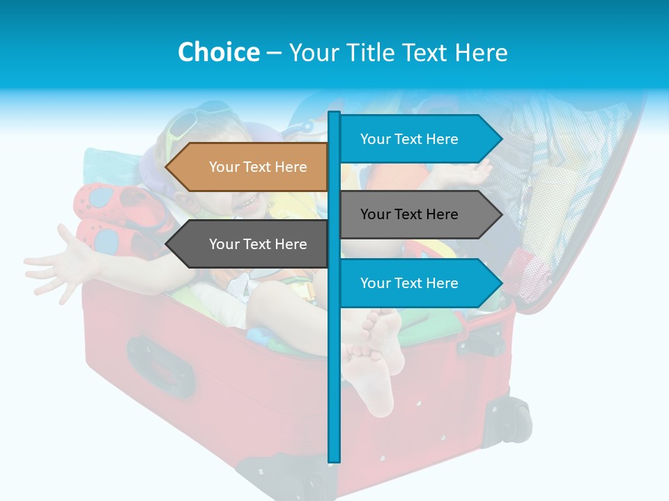 Packing Suitcase Clipart PowerPoint Template