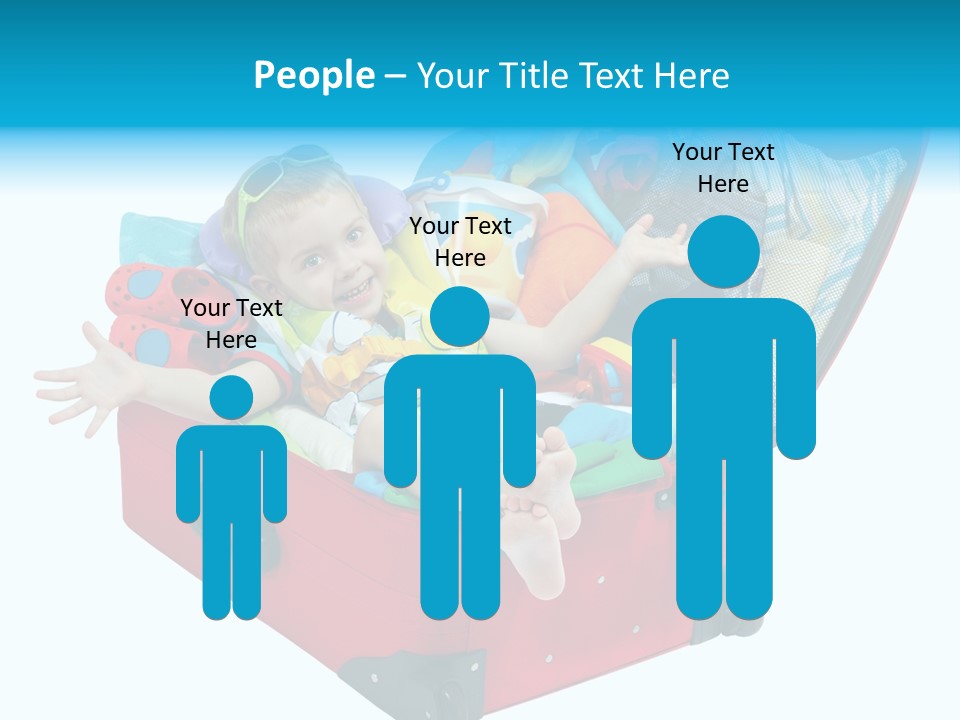 Packing Suitcase Clipart PowerPoint Template