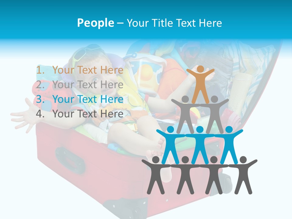 Packing Suitcase Clipart PowerPoint Template