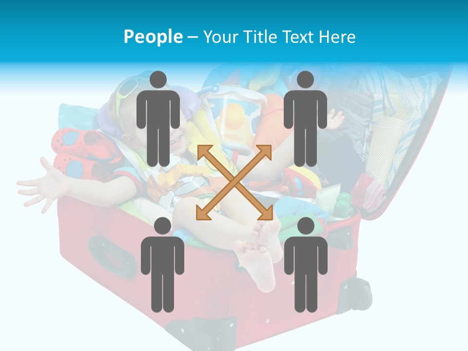 Packing Suitcase Clipart PowerPoint Template