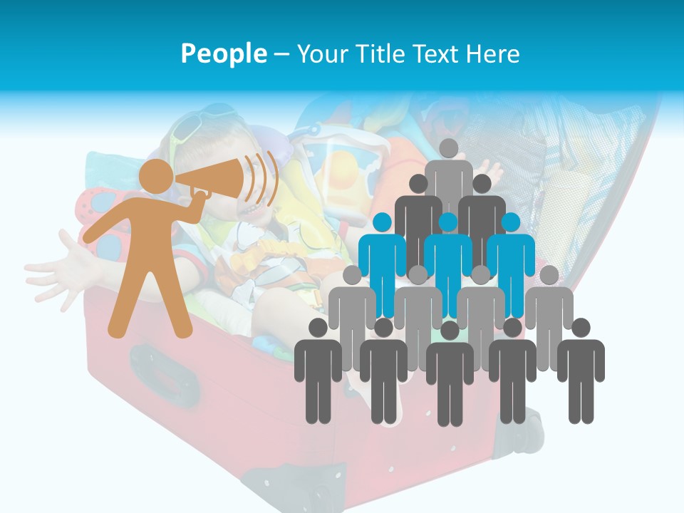 Packing Suitcase Clipart PowerPoint Template