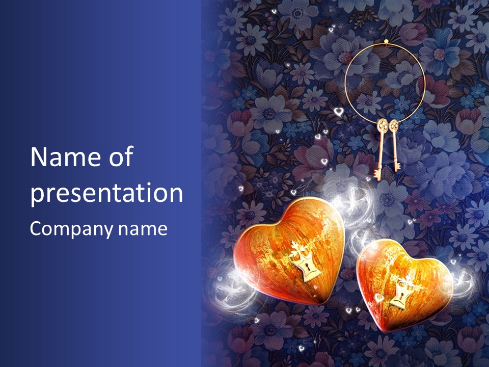 Valentine Day Wall PowerPoint Template