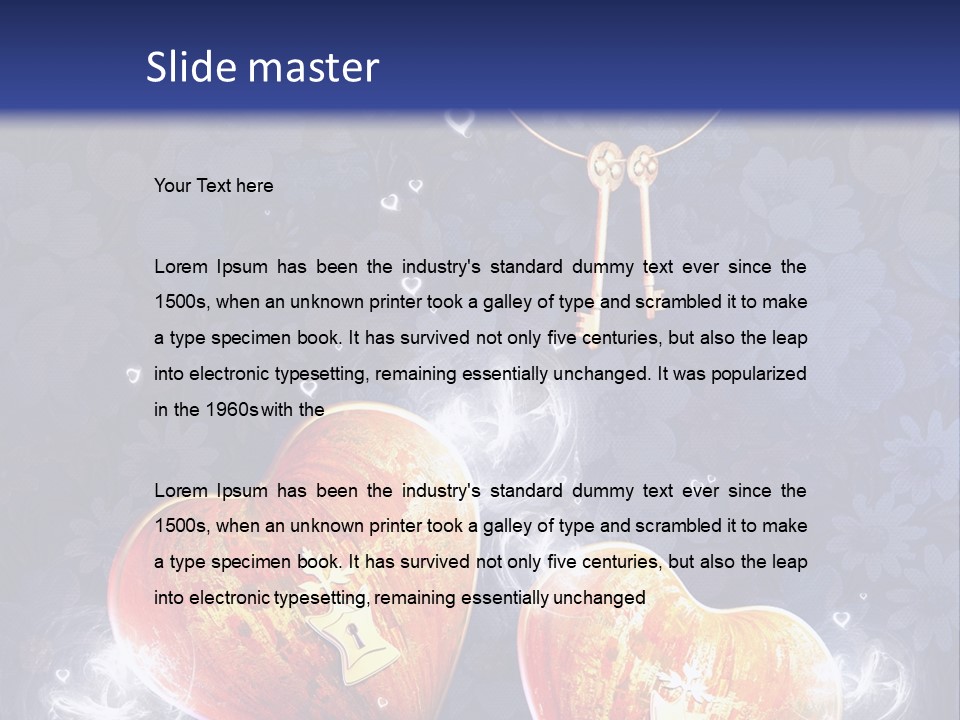 Valentine Day Wall PowerPoint Template