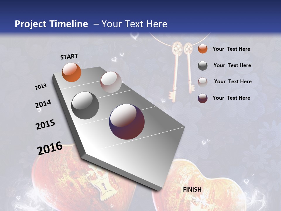 Valentine Day Wall PowerPoint Template
