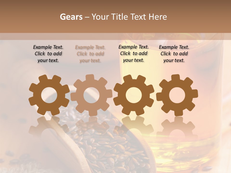 Flaxseed Oil PowerPoint Template