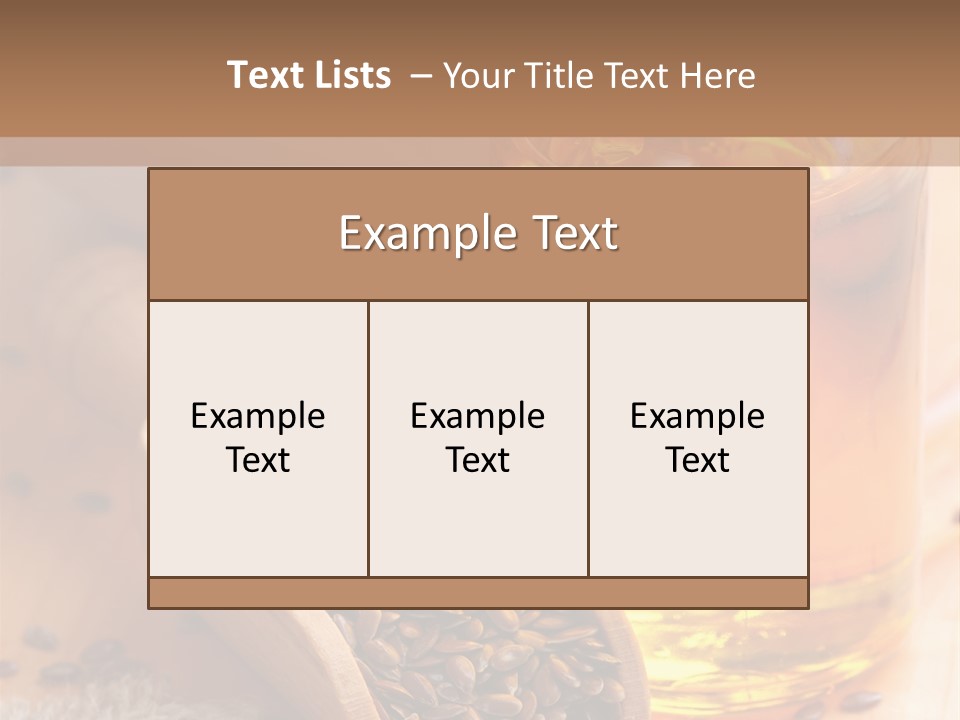 Flaxseed Oil PowerPoint Template