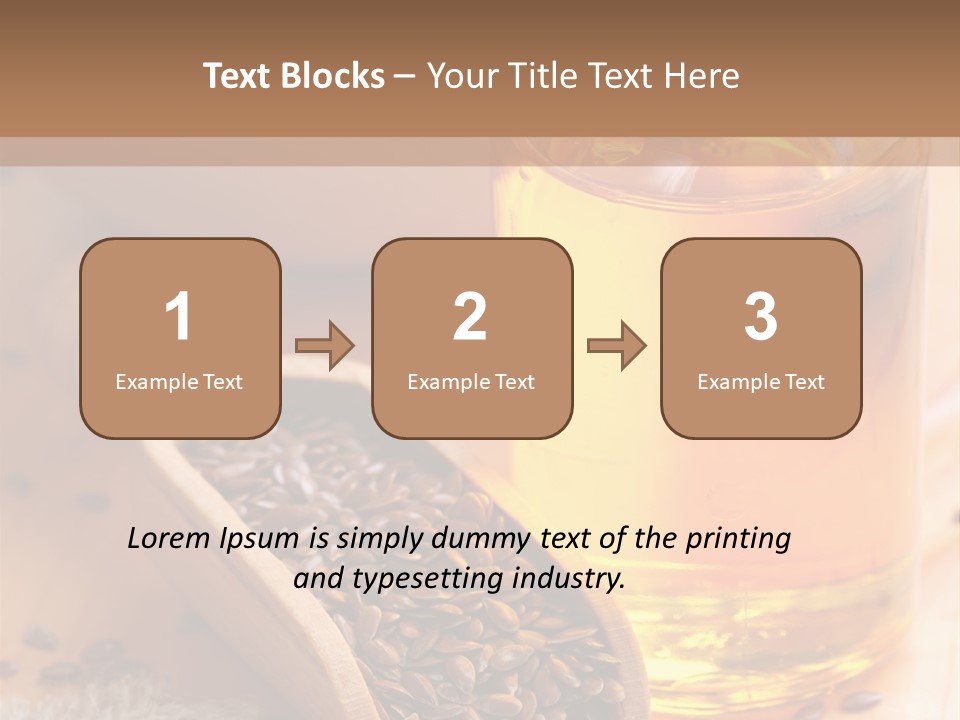 Flaxseed Oil PowerPoint Template