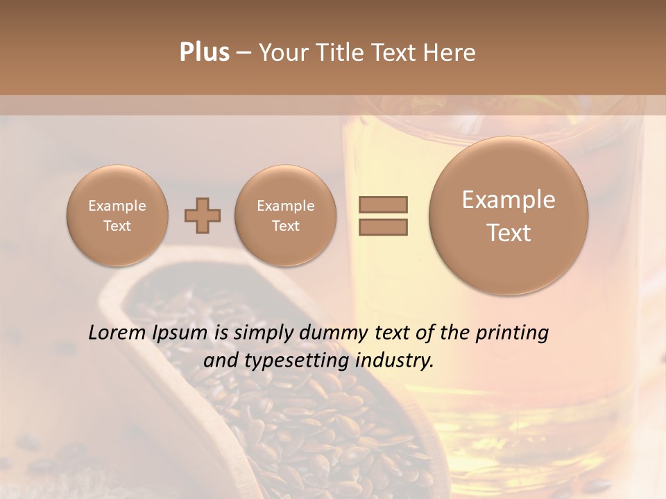 Flaxseed Oil PowerPoint Template
