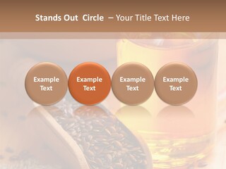 Flaxseed Oil PowerPoint Template
