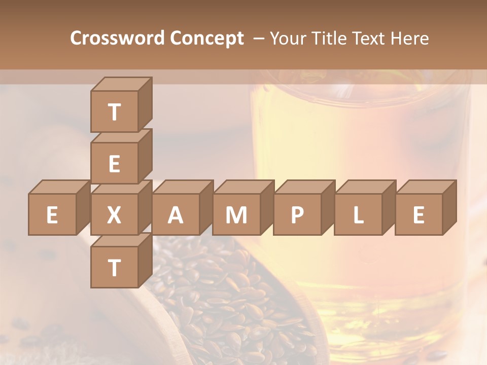 Flaxseed Oil PowerPoint Template