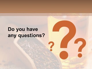 Flaxseed Oil PowerPoint Template