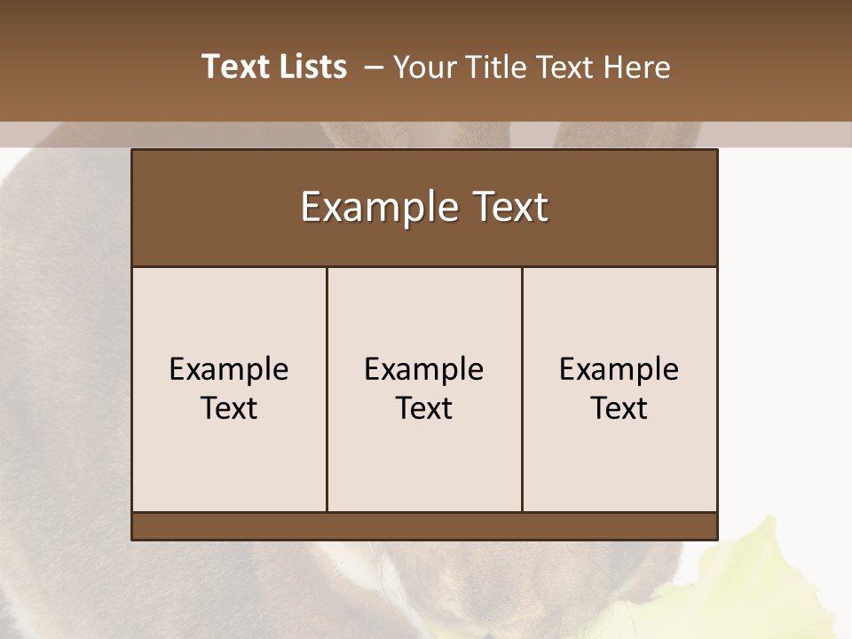 Rabbit Eating PowerPoint Template