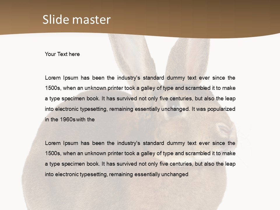 Young Fluffy Easter PowerPoint Template