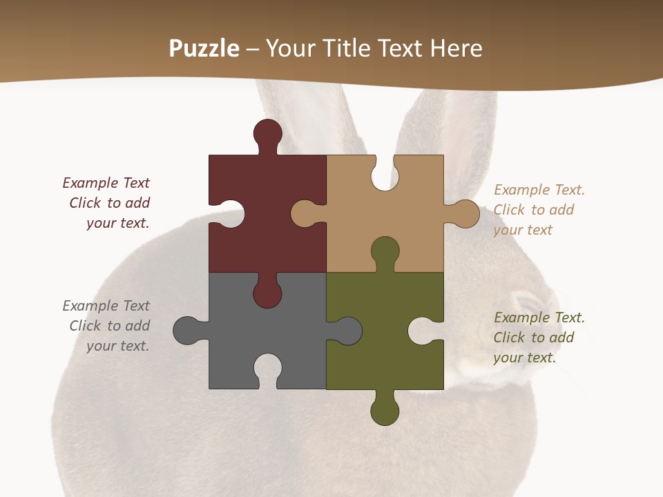 Young Fluffy Easter PowerPoint Template