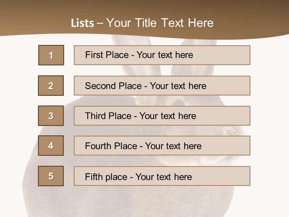 Young Fluffy Easter PowerPoint Template