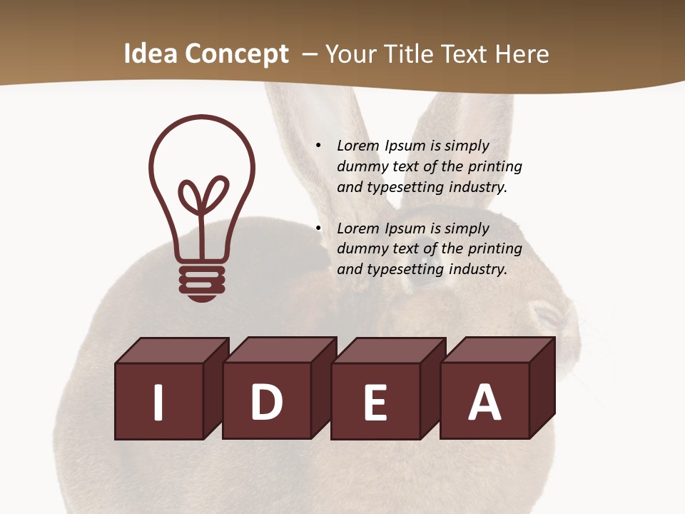 Young Fluffy Easter PowerPoint Template