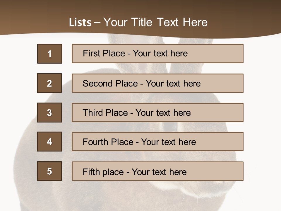 Whiskers Playful Brown PowerPoint Template