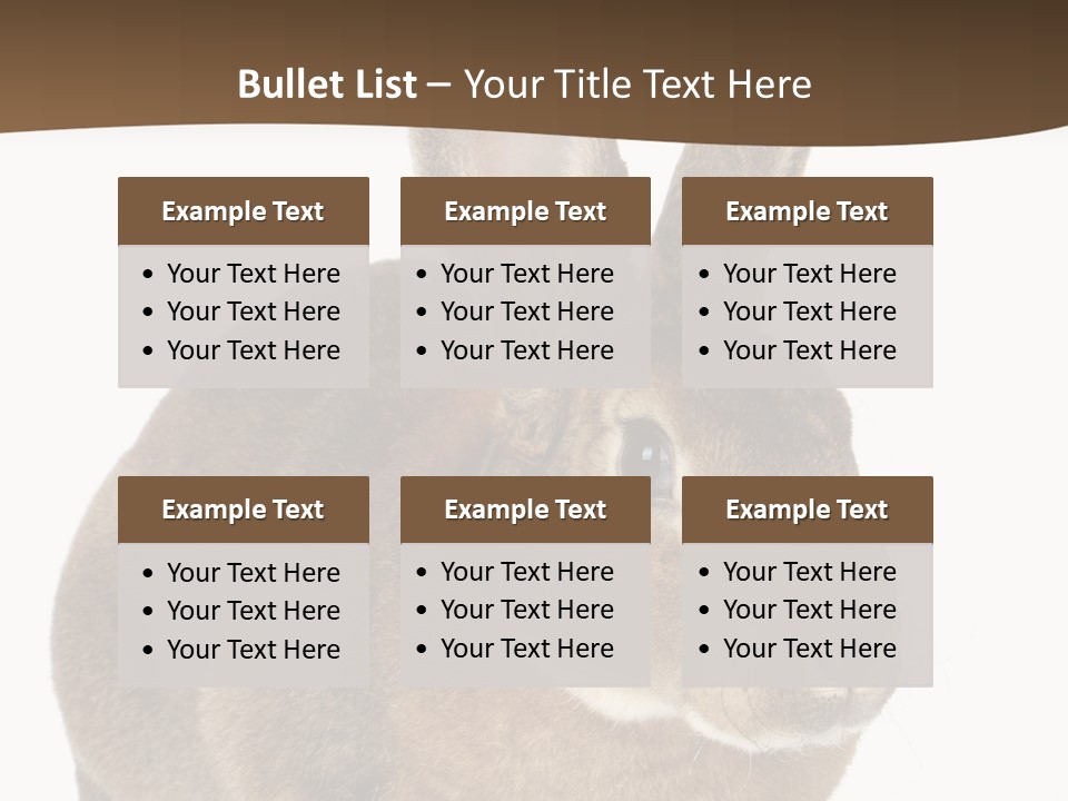 Whiskers Playful Brown PowerPoint Template