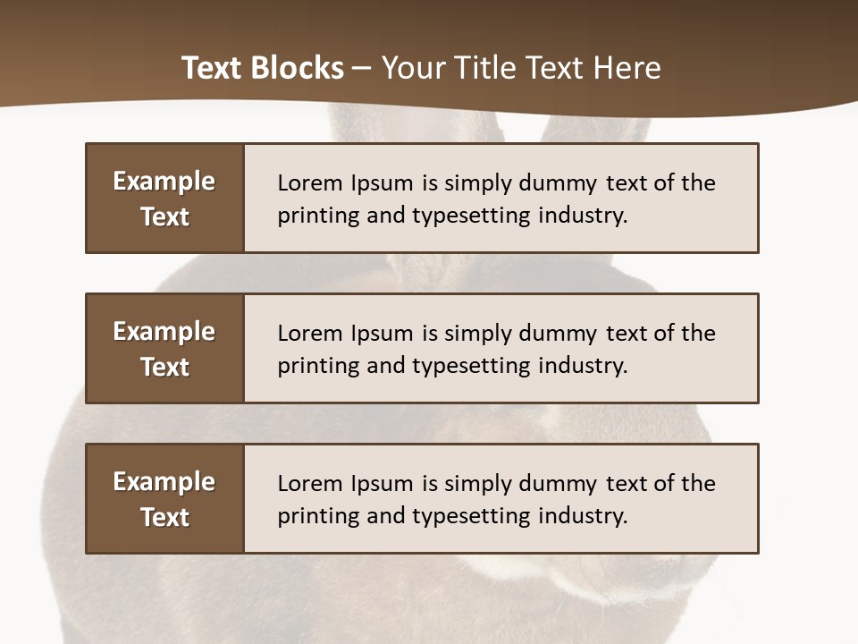 Whiskers Playful Brown PowerPoint Template