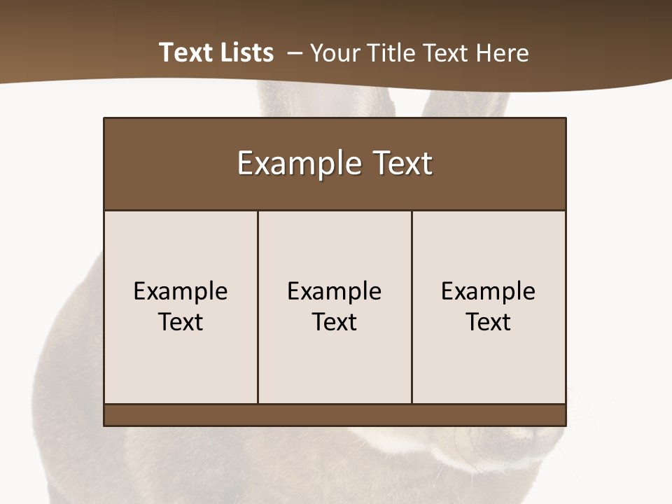 Whiskers Playful Brown PowerPoint Template
