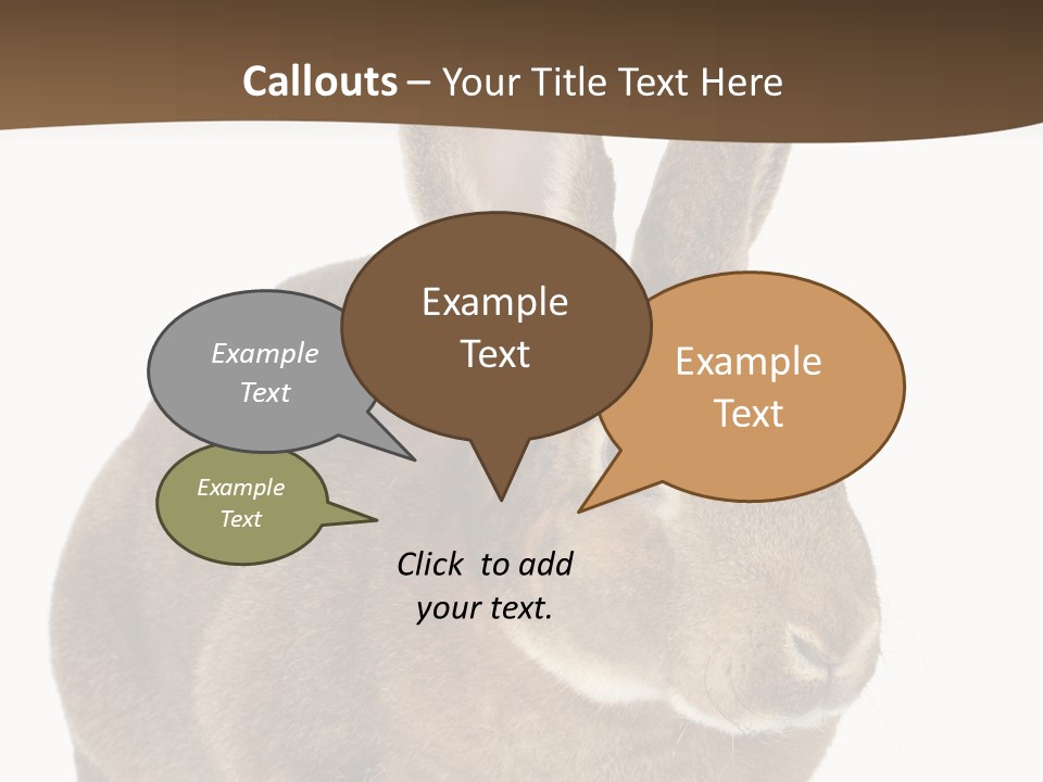 Whiskers Playful Brown PowerPoint Template