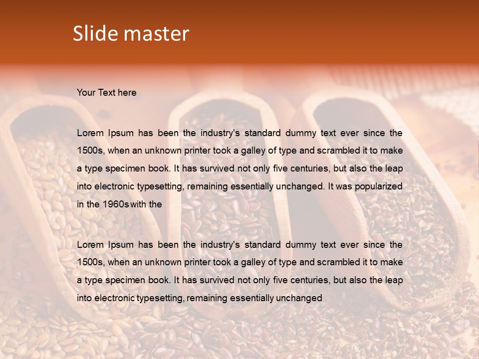 Flax Seeds PowerPoint Template