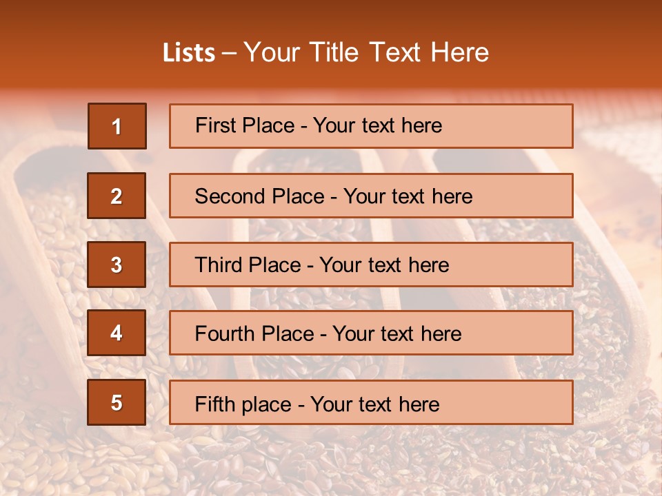 Flax Seeds PowerPoint Template