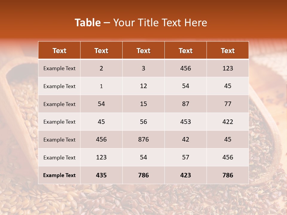 Flax Seeds PowerPoint Template