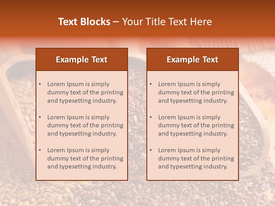 Flax Seeds PowerPoint Template