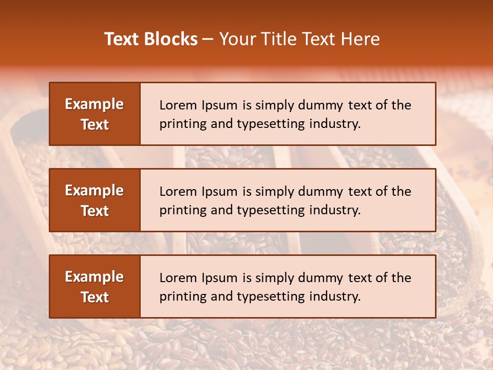 Flax Seeds PowerPoint Template