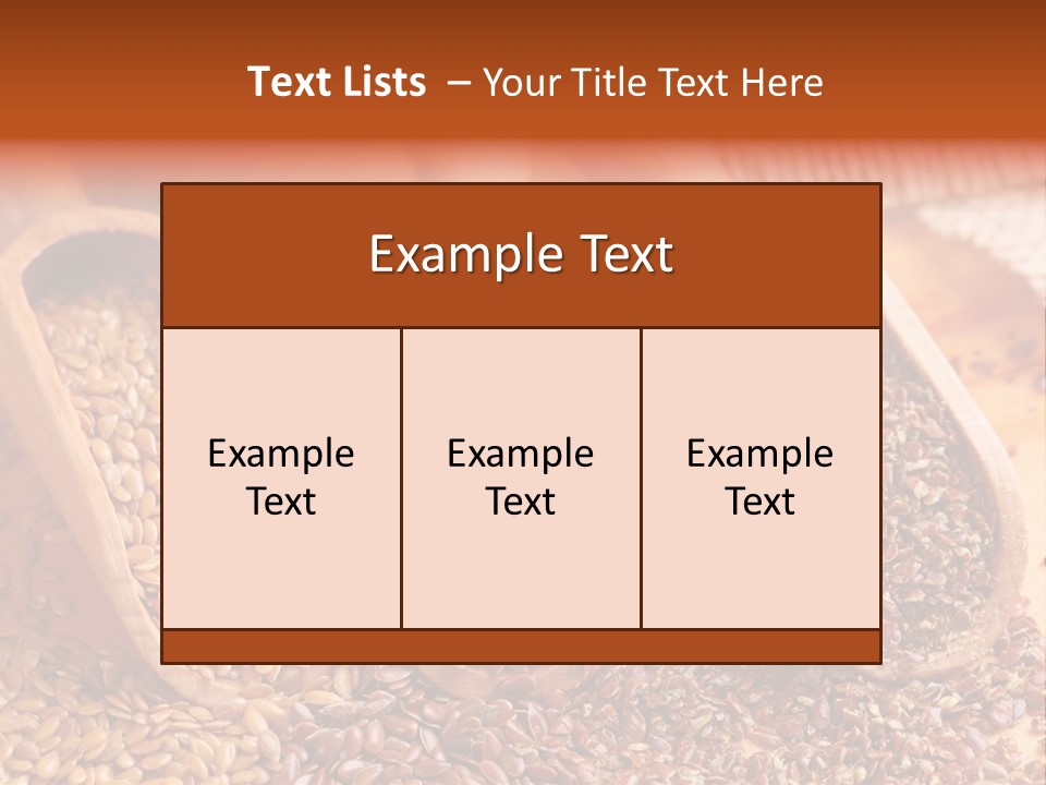 Flax Seeds PowerPoint Template
