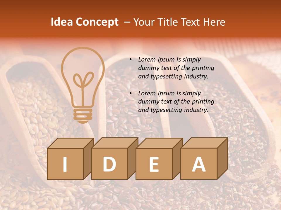 Flax Seeds PowerPoint Template