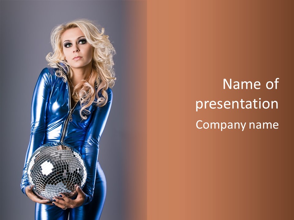 Disco Girl PowerPoint Template