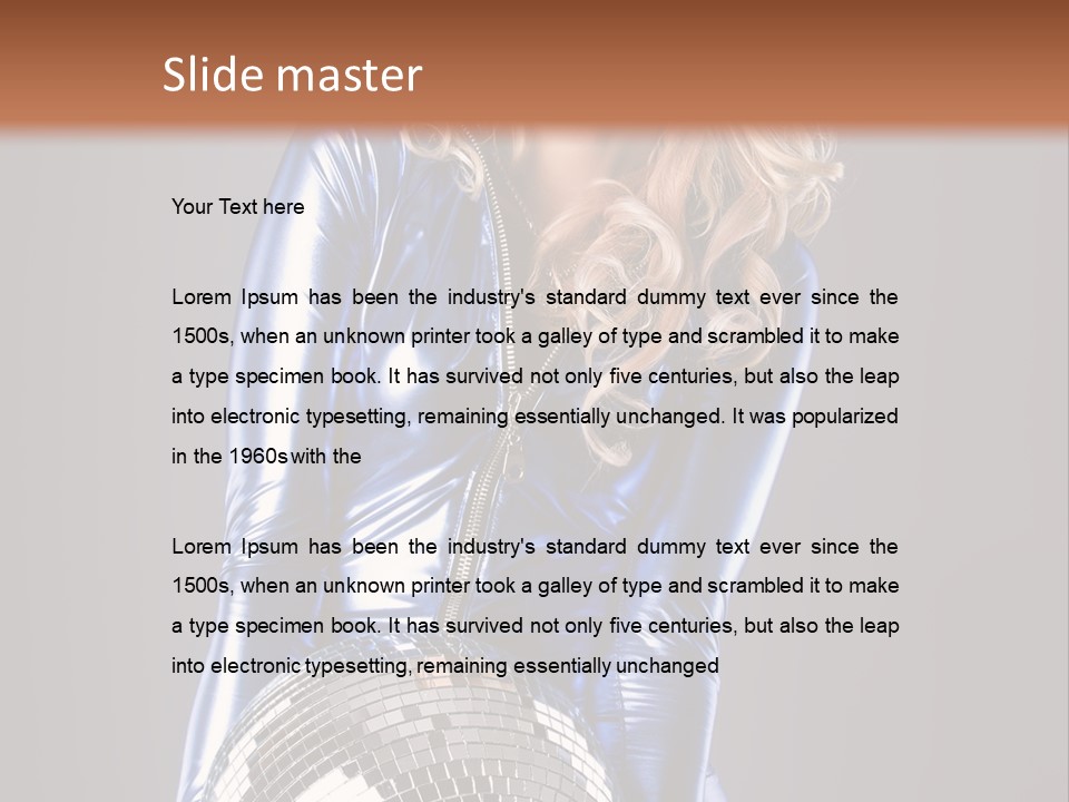 Disco Girl PowerPoint Template