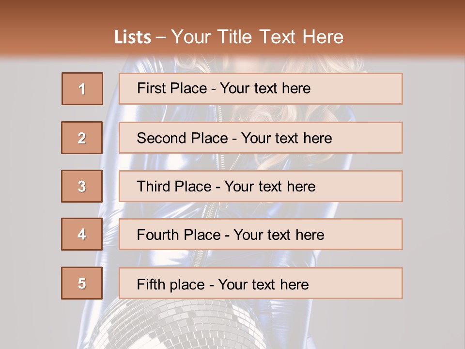 Disco Girl PowerPoint Template