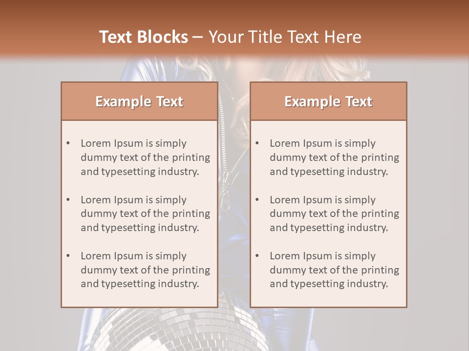 Disco Girl PowerPoint Template