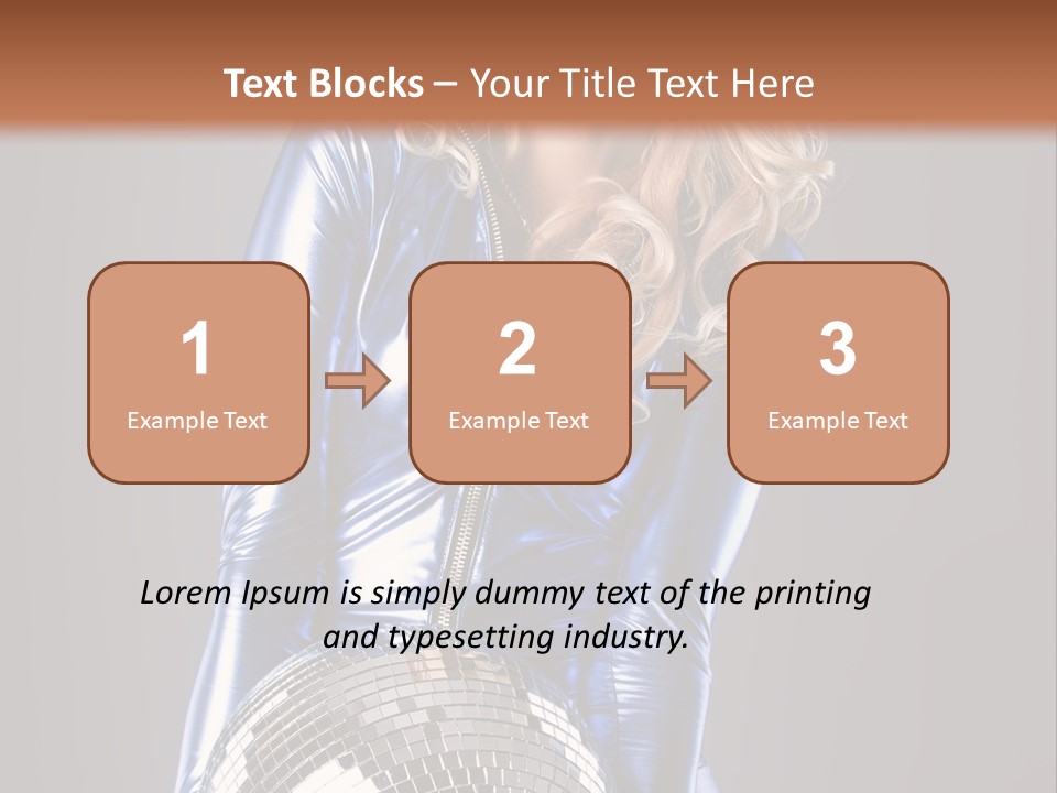 Disco Girl PowerPoint Template