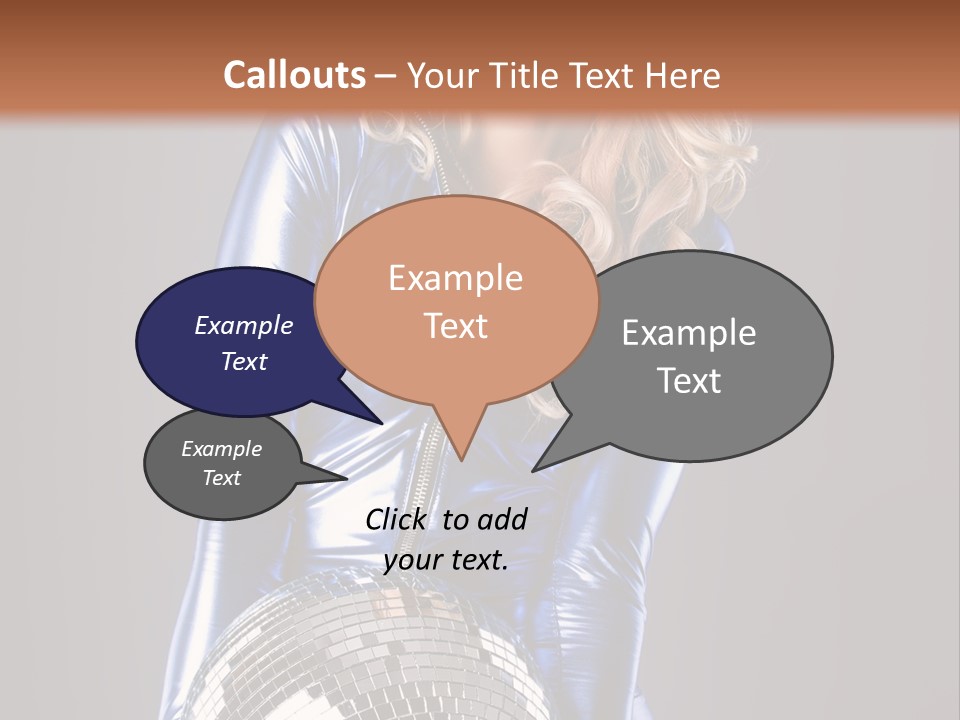 Disco Girl PowerPoint Template