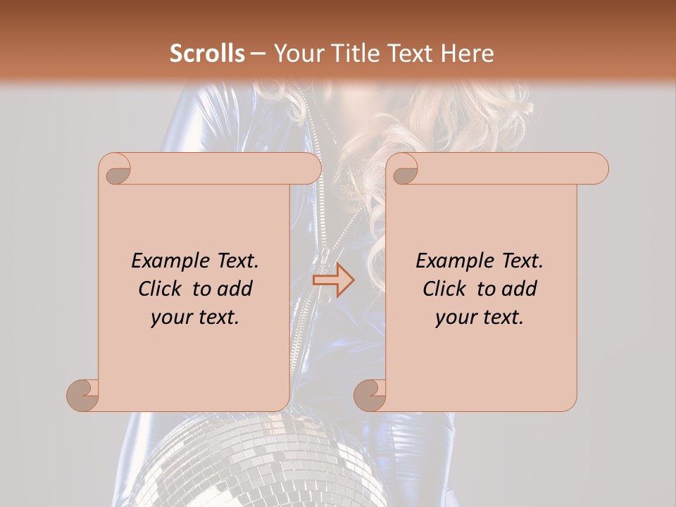 Disco Girl PowerPoint Template