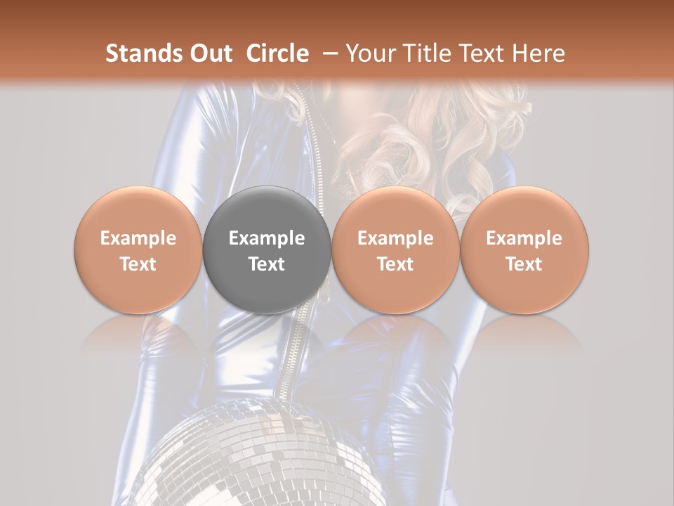 Disco Girl PowerPoint Template