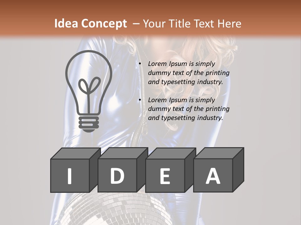 Disco Girl PowerPoint Template