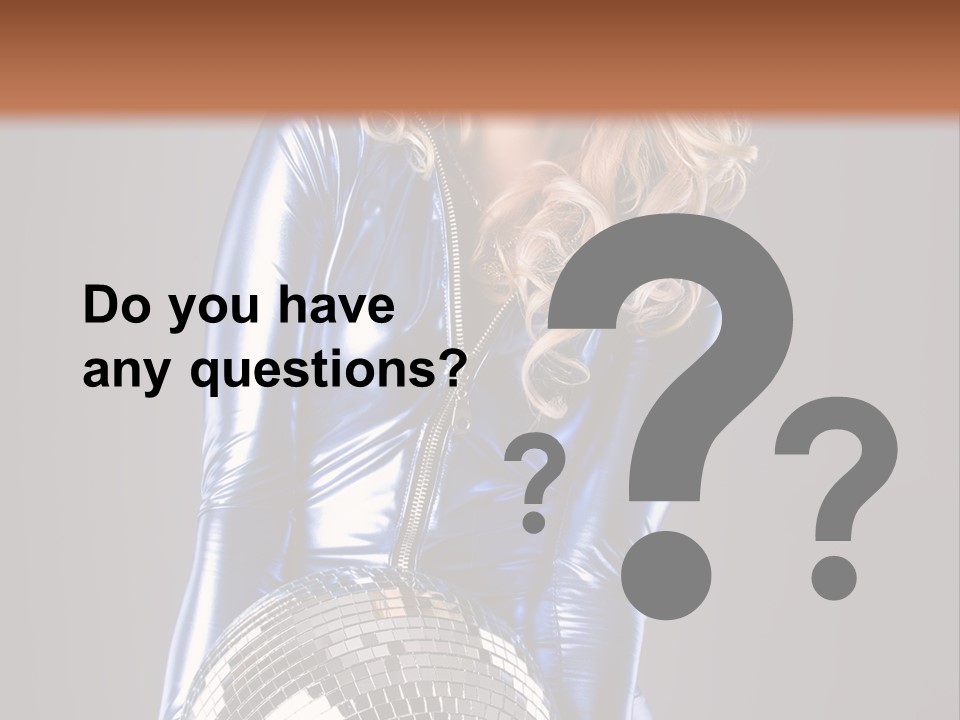 Disco Girl PowerPoint Template