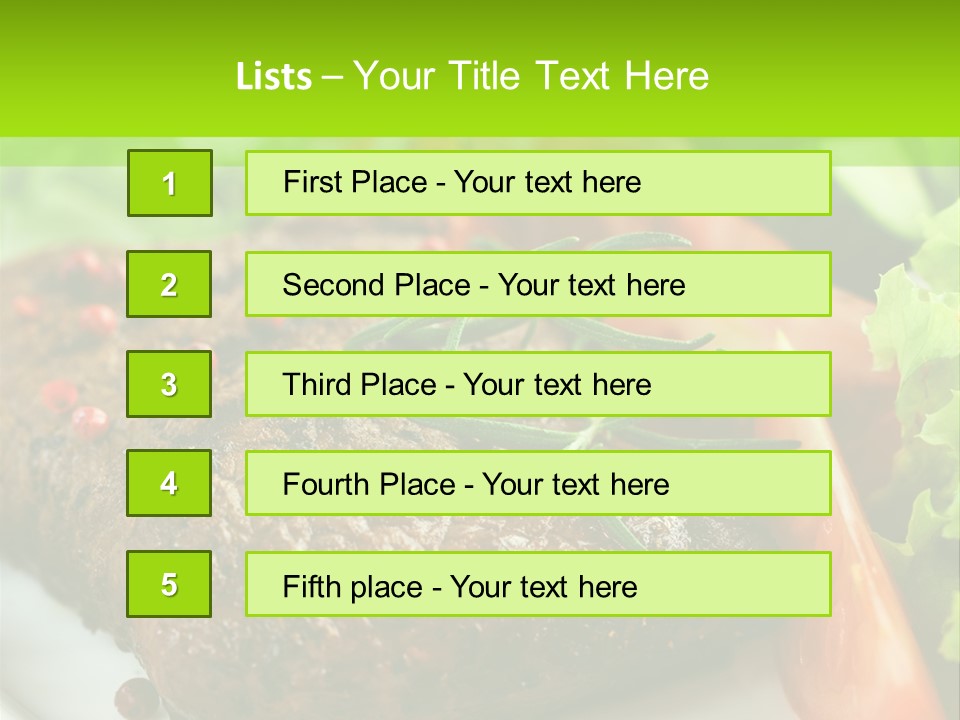 Eat More And Lose Weight PowerPoint Template