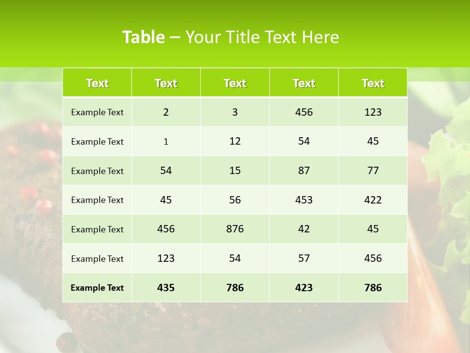 Eat More And Lose Weight PowerPoint Template