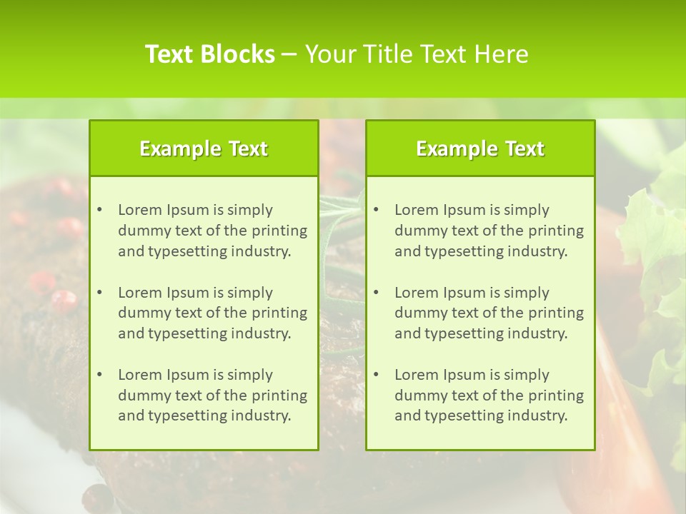 Eat More And Lose Weight PowerPoint Template